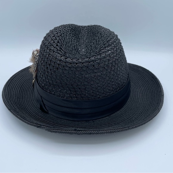 Bruno Capelo Luxury Fedora Hat Large Black - Picture 2 of 13